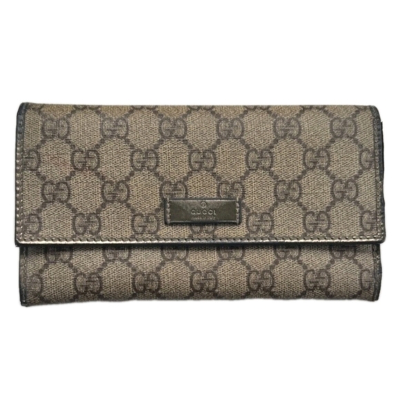 Gucci Handbags - Gucci Vintage GG Plus Women's Monogram Canvas Long Wallet